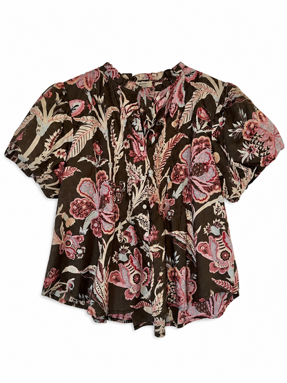 Isabella Printed Blouse in multi by Dylan