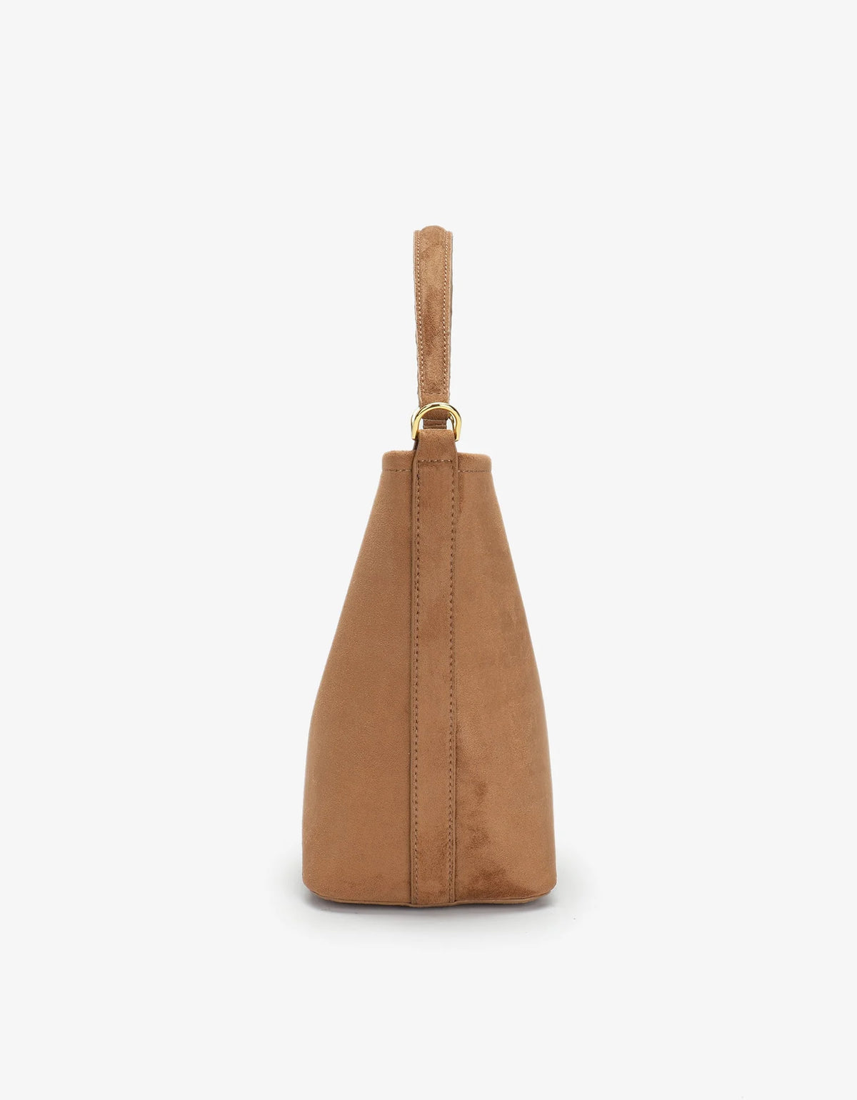 Feigh Mini Faux Suede Shoulder Bag in camel by Remi & Reid