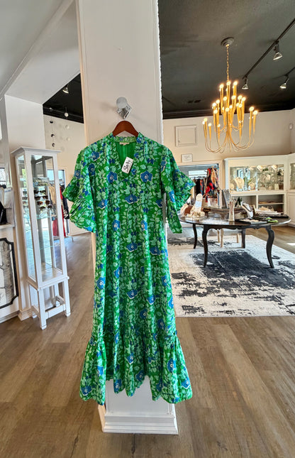 fizroy and willa green cotton maxi dress hanging womens summer outfit