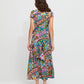 Nadin Printed Jersey Maxi Dress in multi by Aldo Martins
