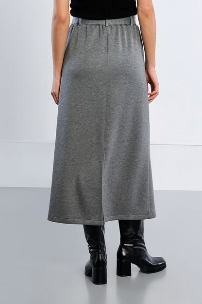 Midi Skirt in dark grey by Molly Bracken