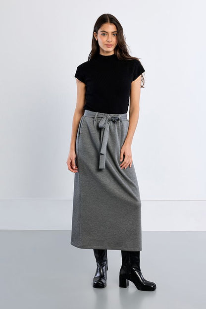 Midi Skirt in dark grey by Molly Bracken