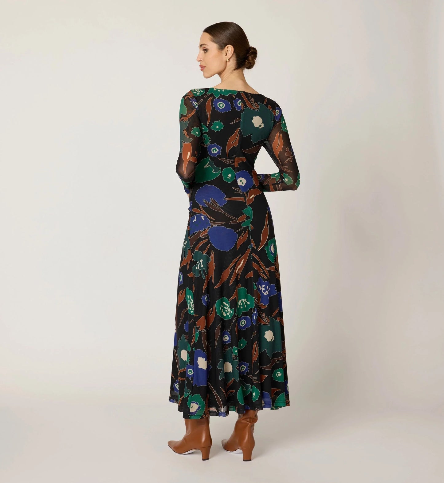 Halsey Ankle Dress in mariposa print by Cleobella