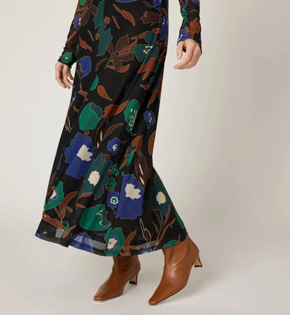 Halsey Ankle Dress in mariposa print by Cleobella