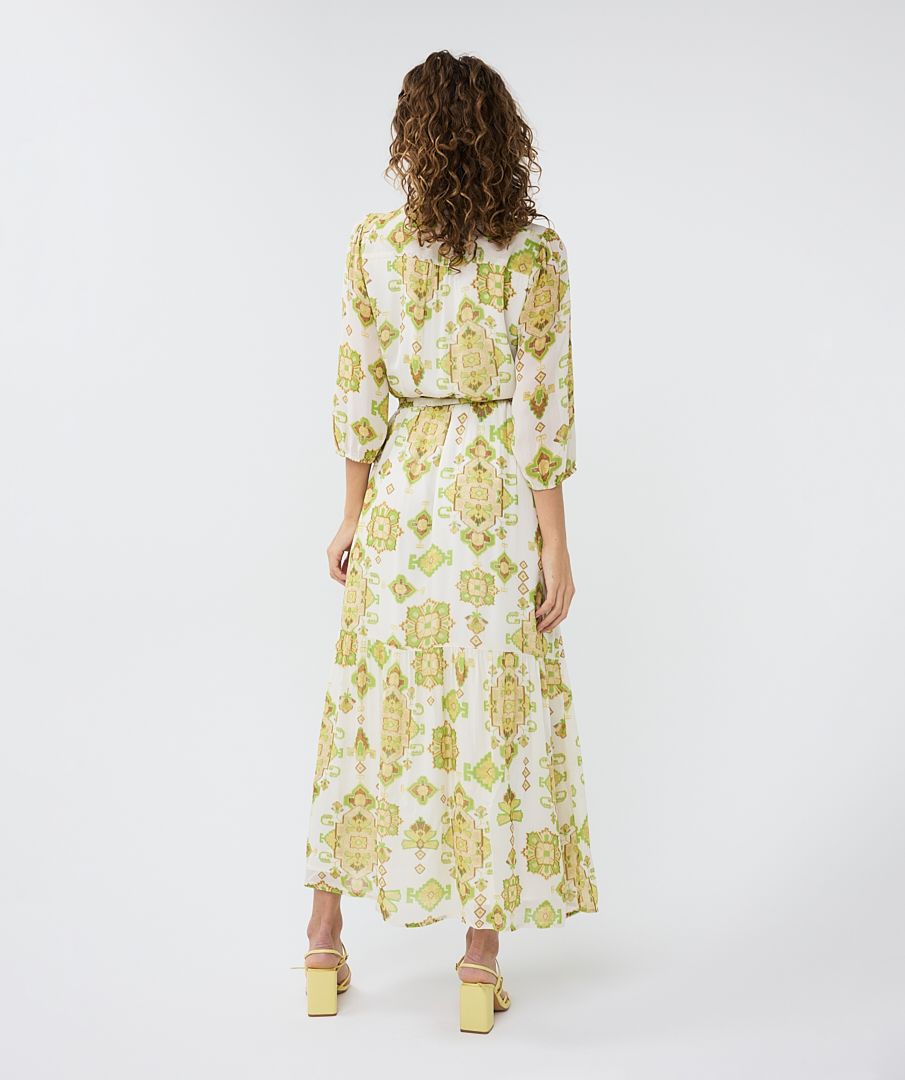 Paradise Dunes Wrapover Maxi Dress in green by Esqualo