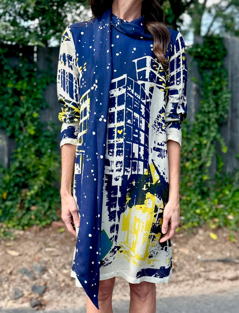 Printed Shift Dress in var unica by Ottod'ame