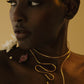 Sauce Choker Necklace in gold by Bamboleira