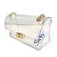 Clear Clutch with Gold Hardware