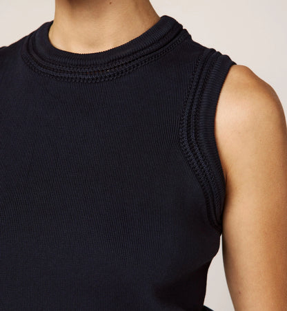 Jade Sweater Tank in midnight blue by Cleobella