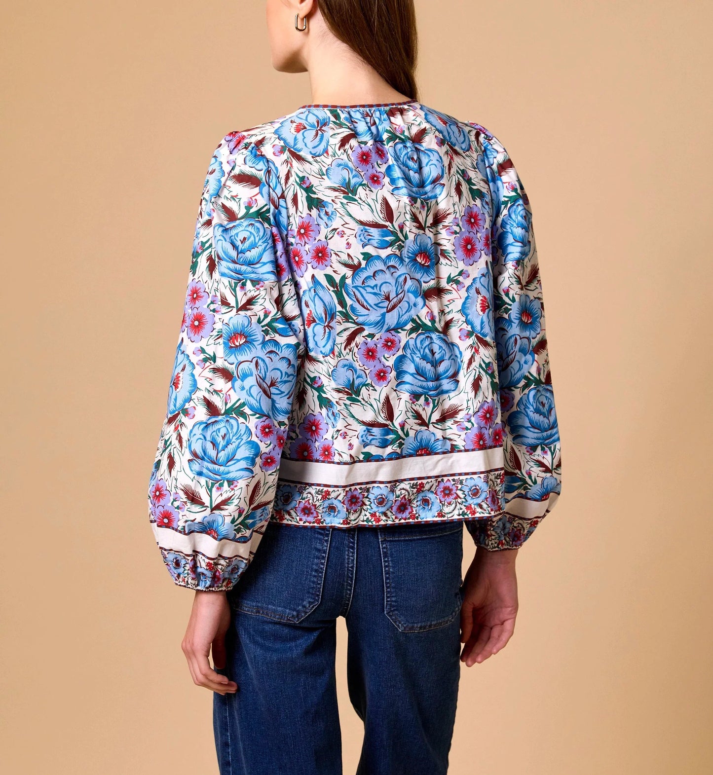 Laura Blouse in fluora print by Cleobella