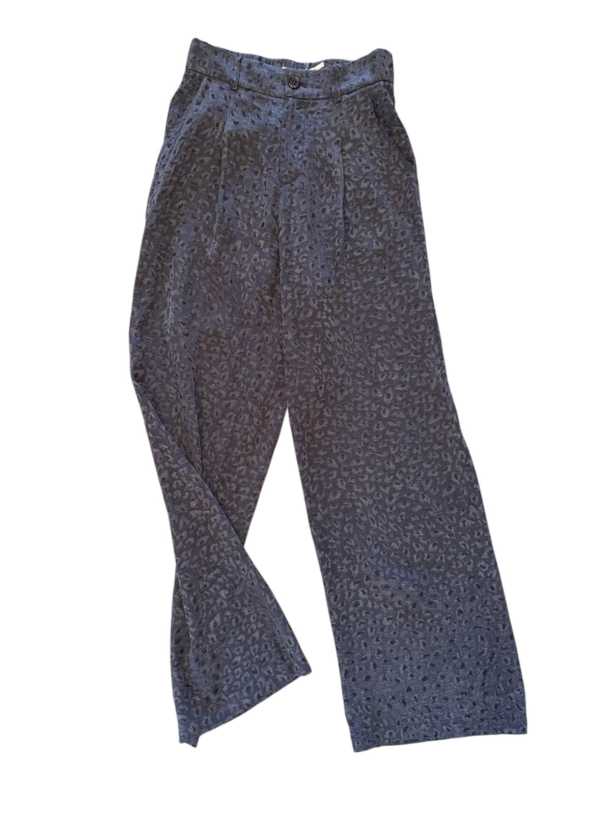 Animal Print Trousers in charcoal by Esqualo