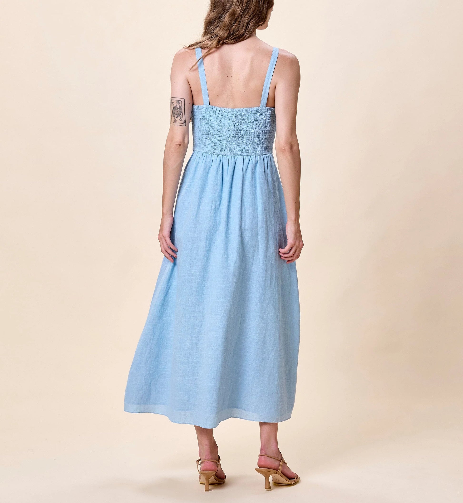 Marceline Midi Dress in glacier lake by Cleobella M Marceline Midi Dress in glacier lake by Cleobella M
