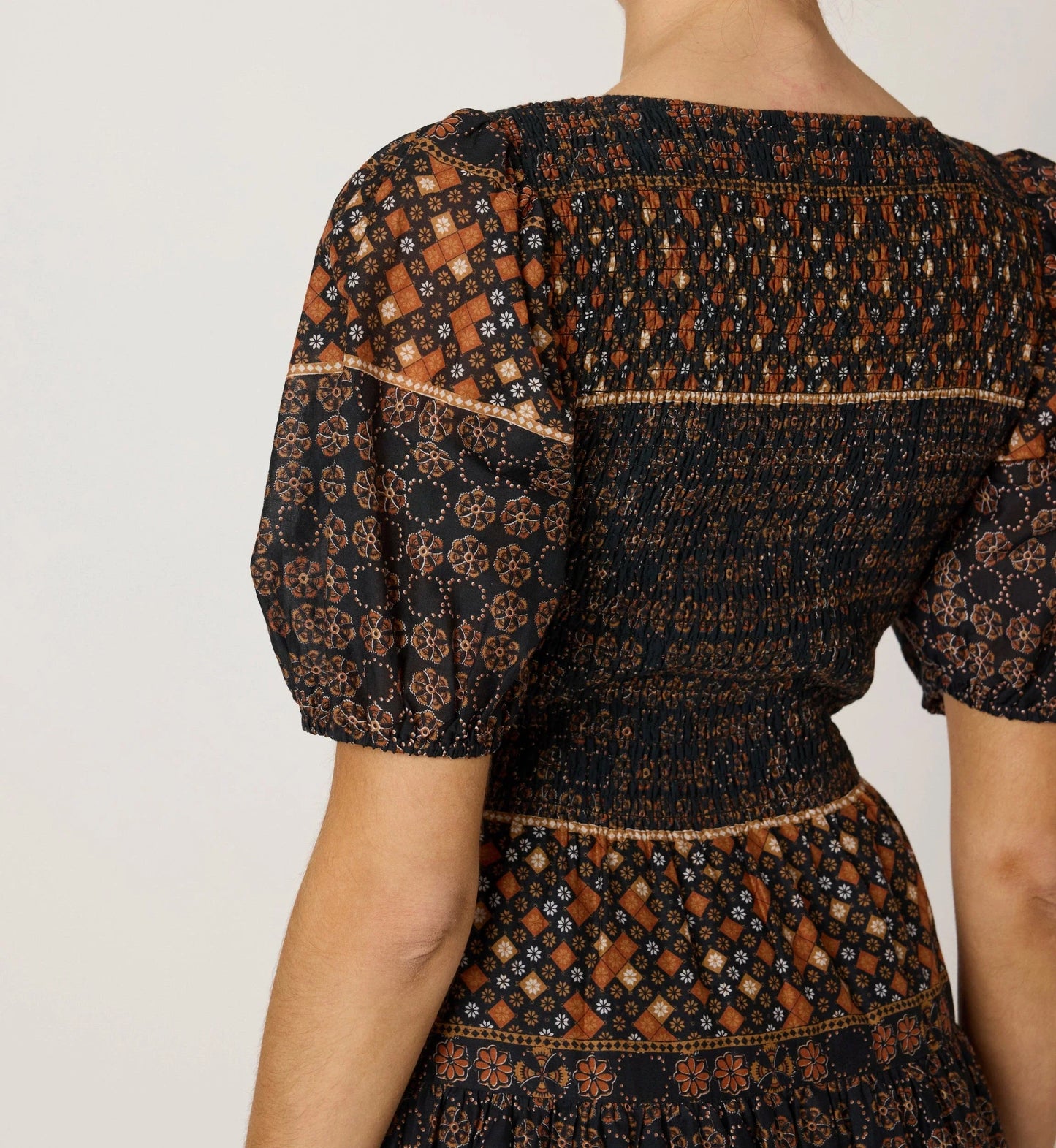 Nancy Midi Dress in zocalo print by Cleobella