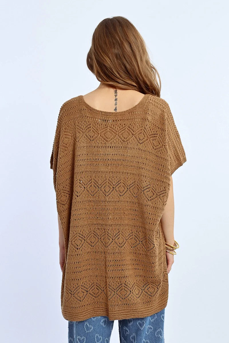 Lightweight Kimono in brown by Molly Bracken