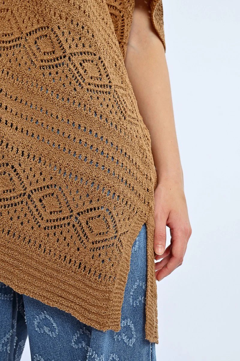 Lightweight Kimono in brown by Molly Bracken