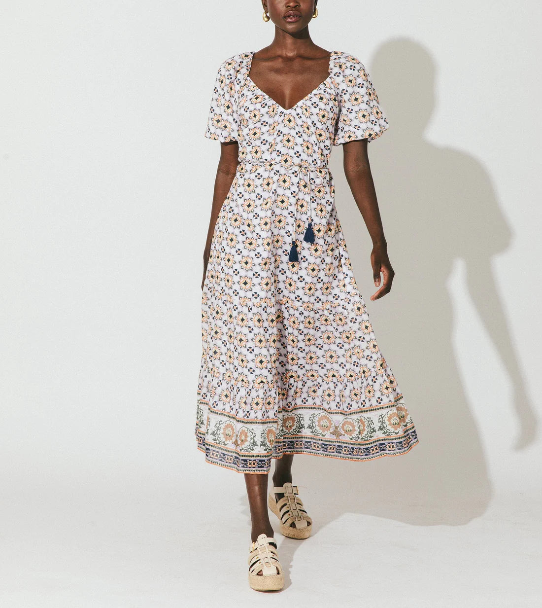 Paula Midi Dress in marrakesh print by Cleobella