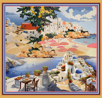 Taeyi Scarf in beach scene by Conditions Apply