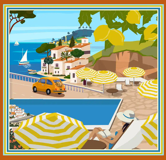 Taeyi Scarf in lemon scene by Conditions Apply