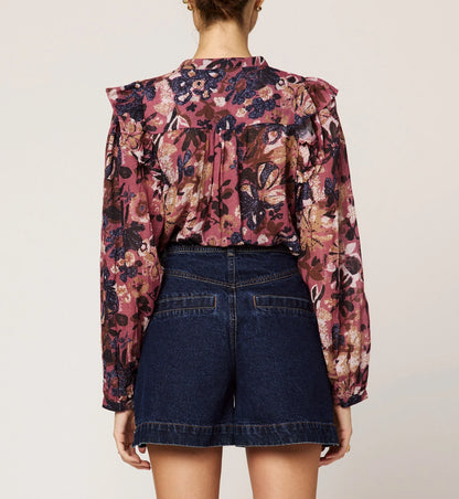 Priya Printed Blouse in bergamo by Cleobella