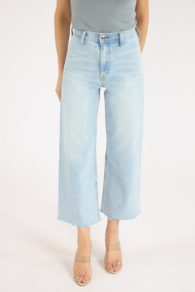Penny High Rise Wide Leg Crop Jean in eternal by Pistola