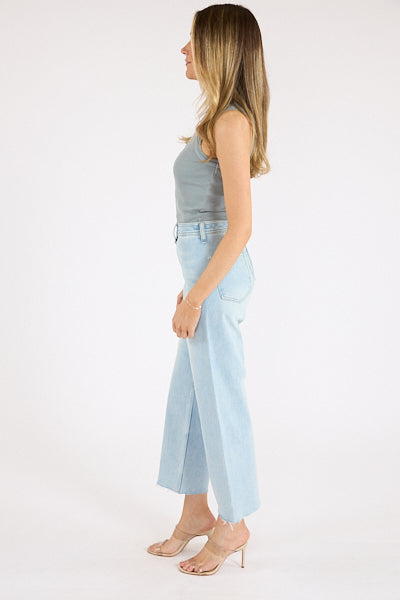 Penny High Rise Wide Leg Crop Jean in eternal by Pistola