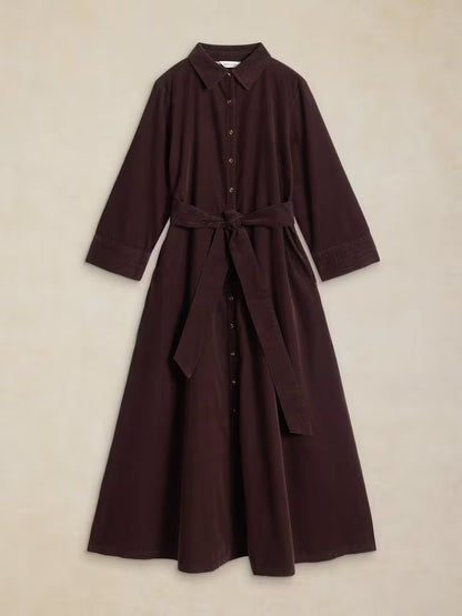 savvy | retail therapy corduroy shirtdress 