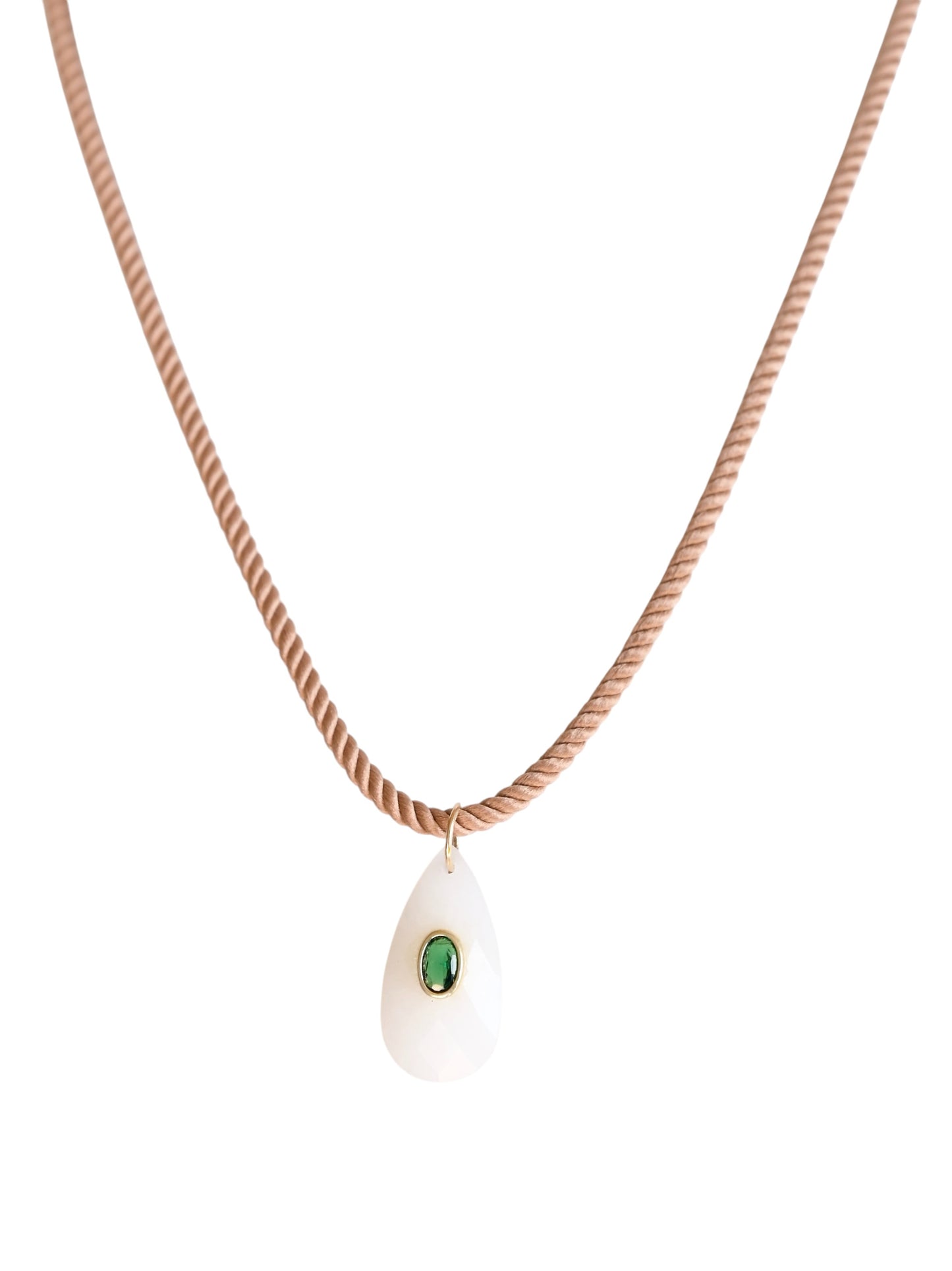 Cord Necklace in pink by Farrah B
