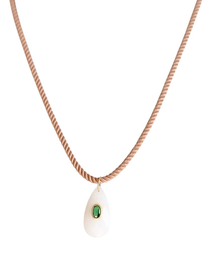 Cord Necklace in pink by Farrah B