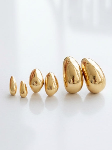 Triple Threat Stud Earring Set in gold by Farrah B