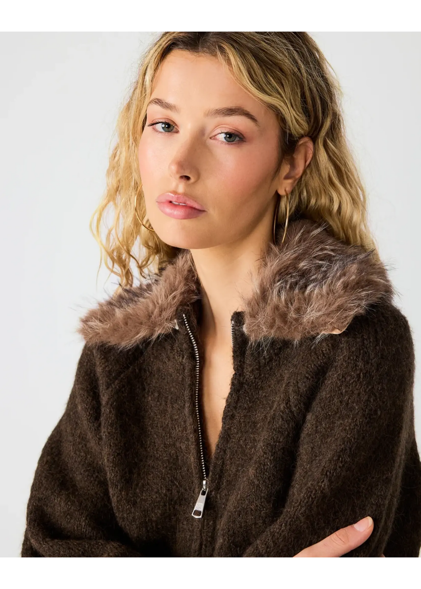 Odessa Sweater in dark espresso by Steve Madden