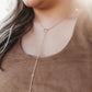 Stick Lariat Necklace in gold by Kenda Kist