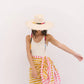 Rosita Wide Brim Palm Fringe Hat by Sunshine Tienda
