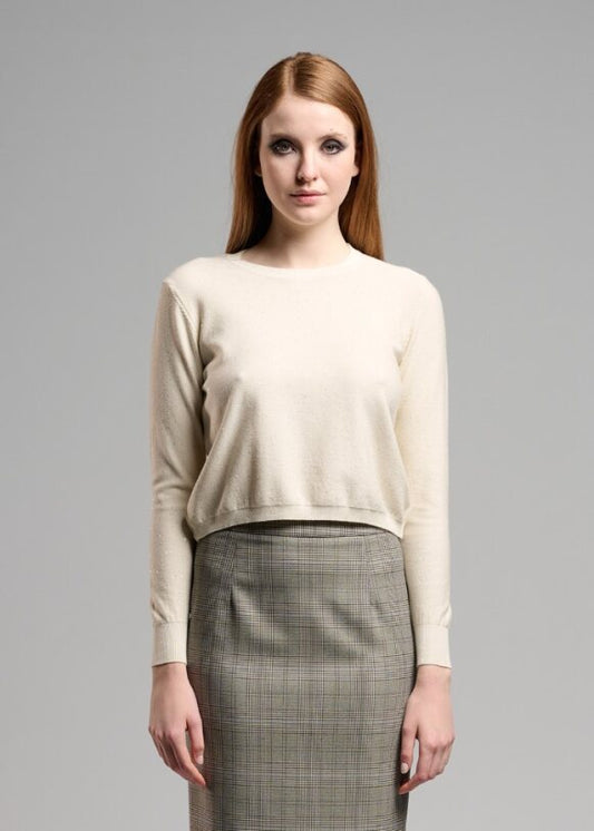Sparkle Sweater in latte by B-YU