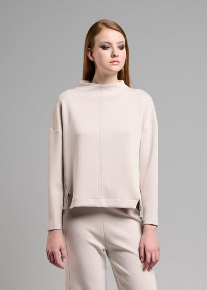 Scuba Pullover in dark brown by B-YU