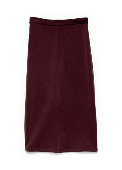 Scuba Skirt in dark brown by B-YU