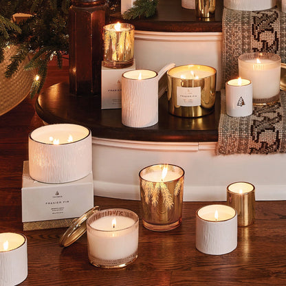 Gilded Votive Candle in frasier fir by Thymes