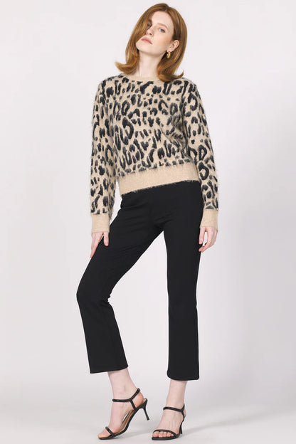 Mina Pullover Sweater in snow leopard by Another Love