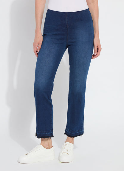 Ankle Baby Boot Premium Denim in indigo black by Lysse