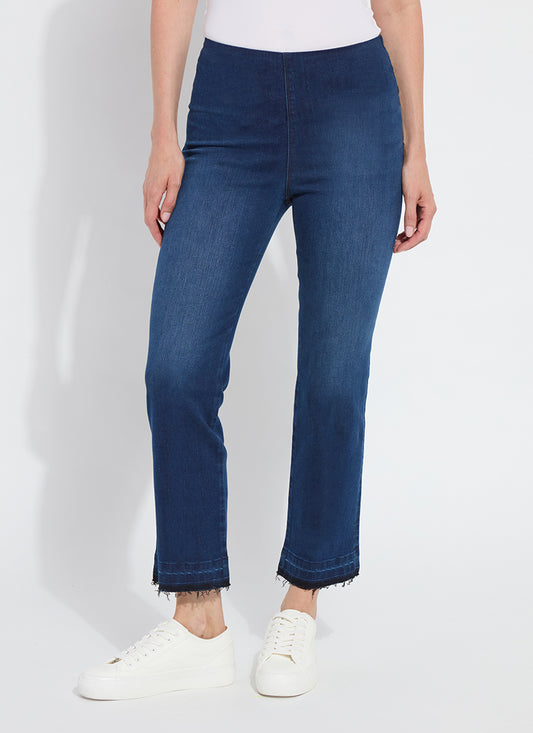 Ankle Baby Boot Premium Denim in indigo black by Lysse