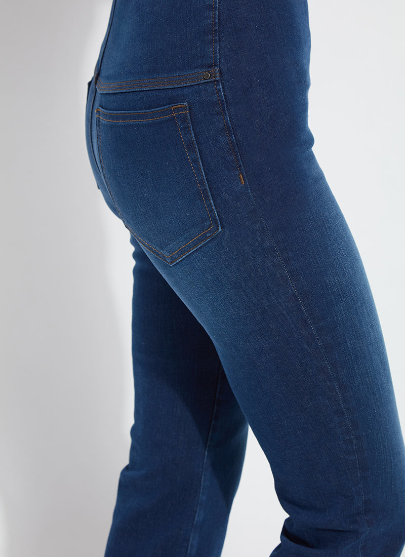 Ankle Baby Boot Premium Denim in indigo black by Lysse