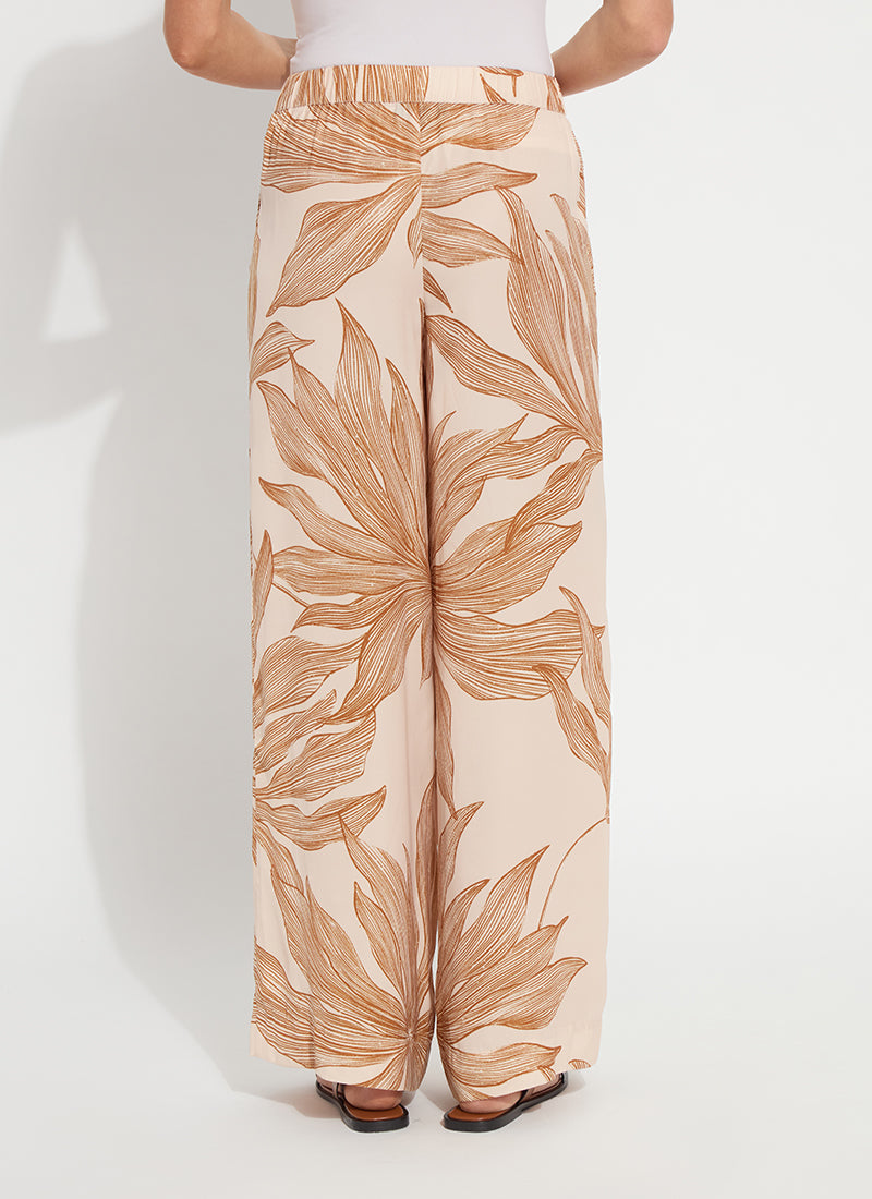 Nilza Pajama Wide Leg Pant in sol de sal by Lysse