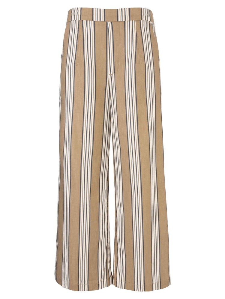Topaz High Rise Trouser Pant in tan/navy by KUT