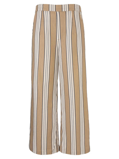 Topaz High Rise Trouser Pant in tan/navy by KUT