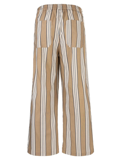 Topaz High Rise Trouser Pant in tan/navy by KUT