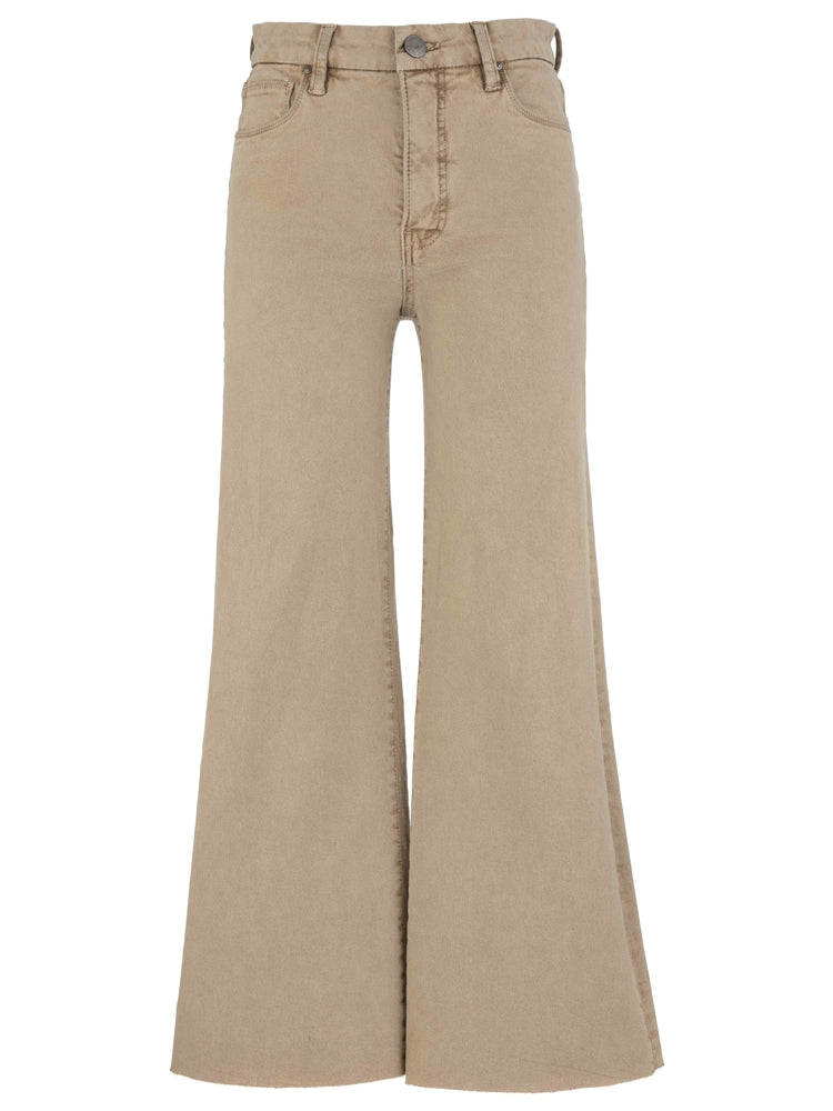 Meg High Rise Wide Leg Raw Hem in chai by KUT