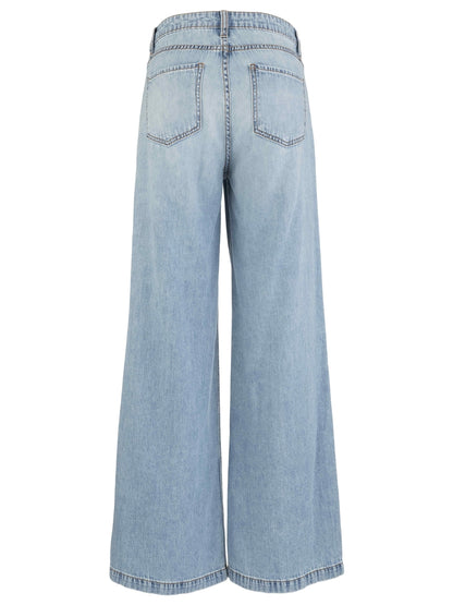 Jodi High Rise Front Princess Seam Pant in corel by KUT