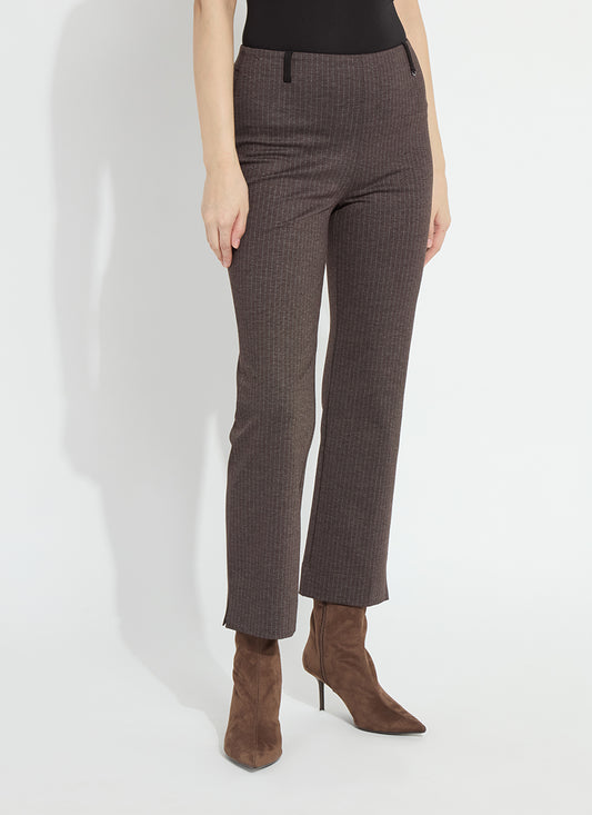 Baby Boot Ankle Pant in hairline stripe by Lysse