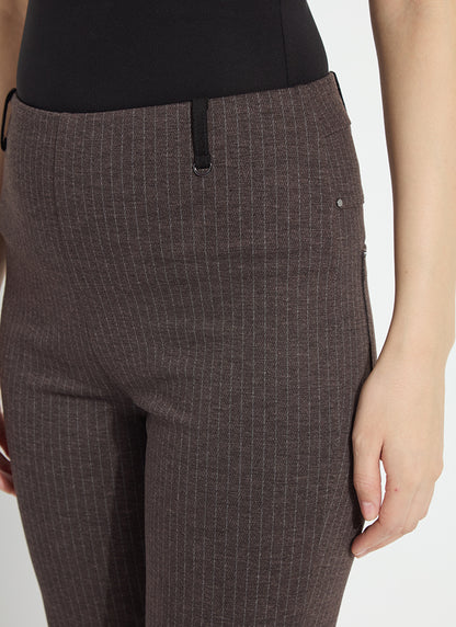 Baby Boot Ankle Pant in hairline stripe by Lysse
