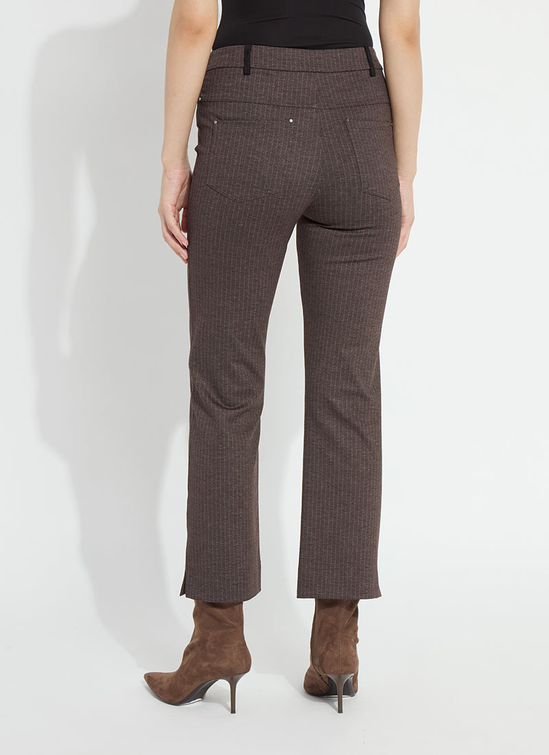Baby Boot Ankle Pant in hairline stripe by Lysse