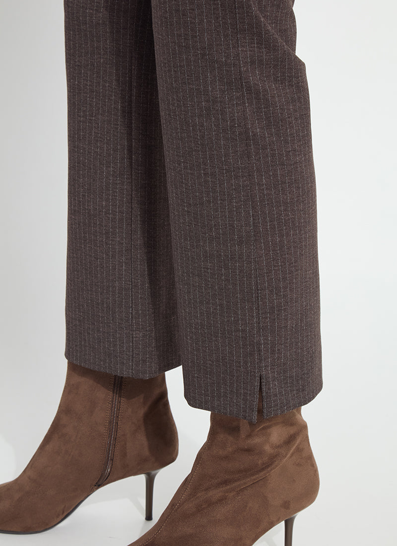 Baby Boot Ankle Pant in hairline stripe by Lysse